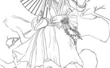 动漫美女图画简笔画,描绘青春活力的二次元魅力