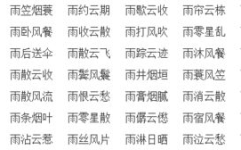 一字开头的四字词语,千言万语——一字开头四字词语的魅力解析”