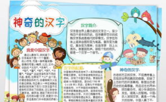 汉字真有趣手抄报简单又漂亮,探寻汉字魅力与乐趣