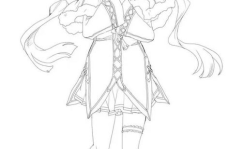 动漫美女图画简笔画,描绘青春活力的二次元魅力